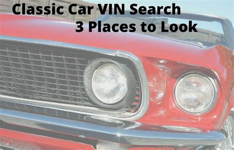 In this post, we’ll show you some methods to help you run a VIN search on a cool old car. Online VIN decoders: Many people seek online assistance on how to track down a pre …
